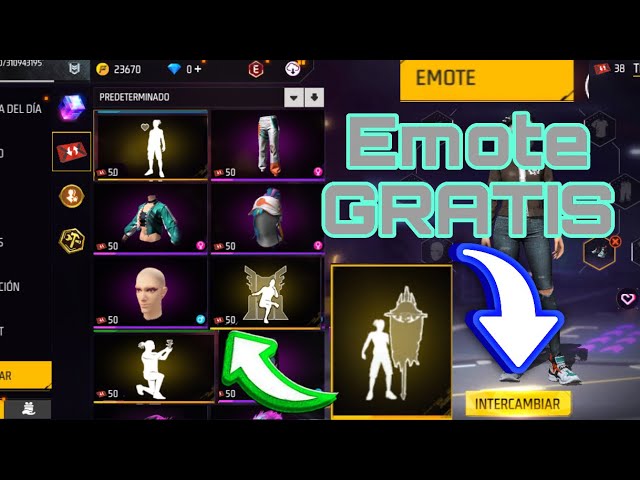 como puedo conseguir emotes para free fire